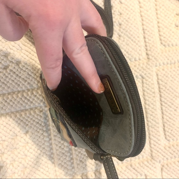 Chala Leather Patchwork Scottie Dog Crossbody Bag - Picture 9 of 10